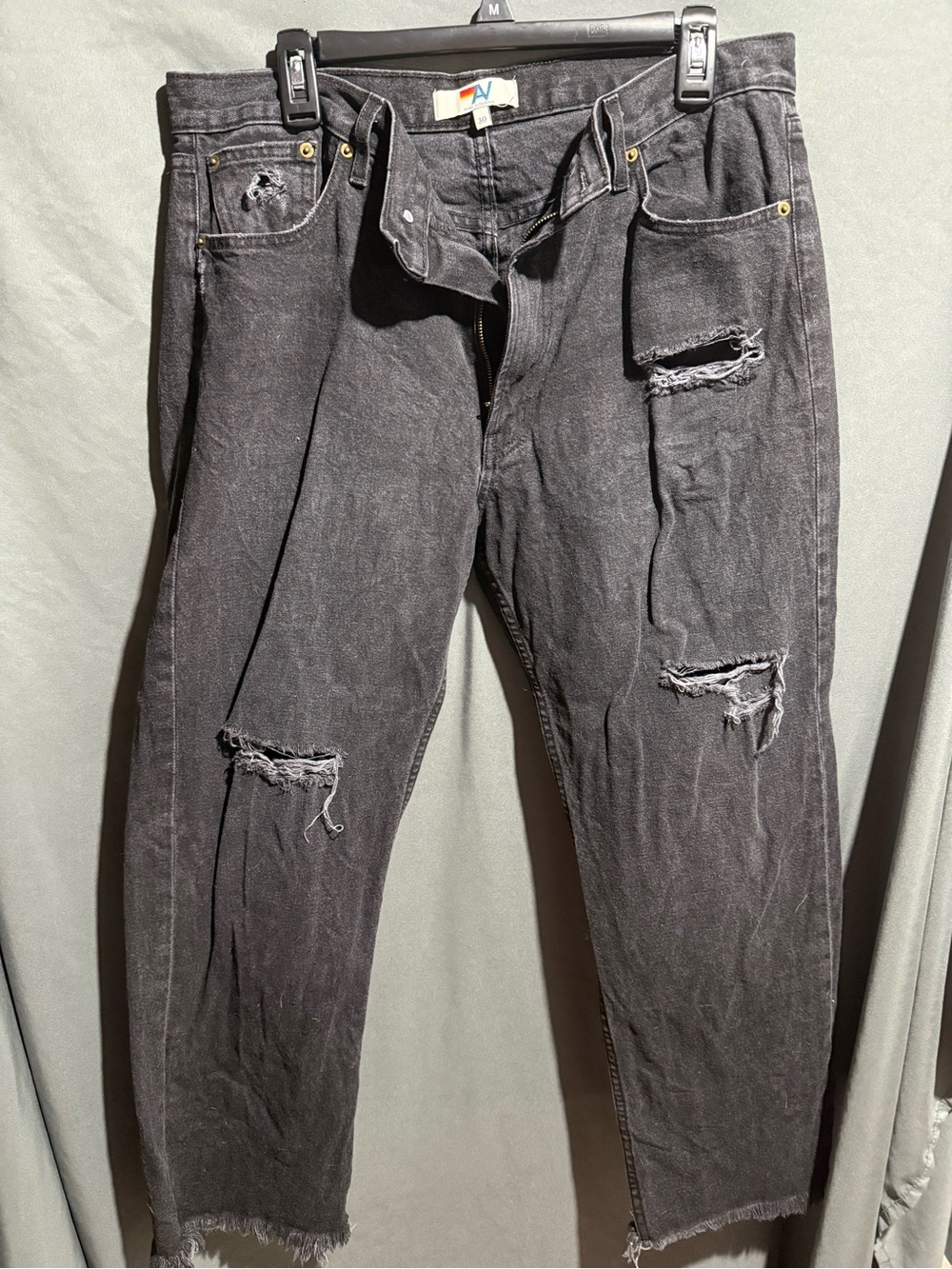 Aviator Nation Black Distressed Women’s Jeans